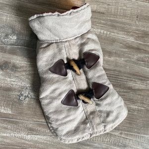 Dog winter toggle coat